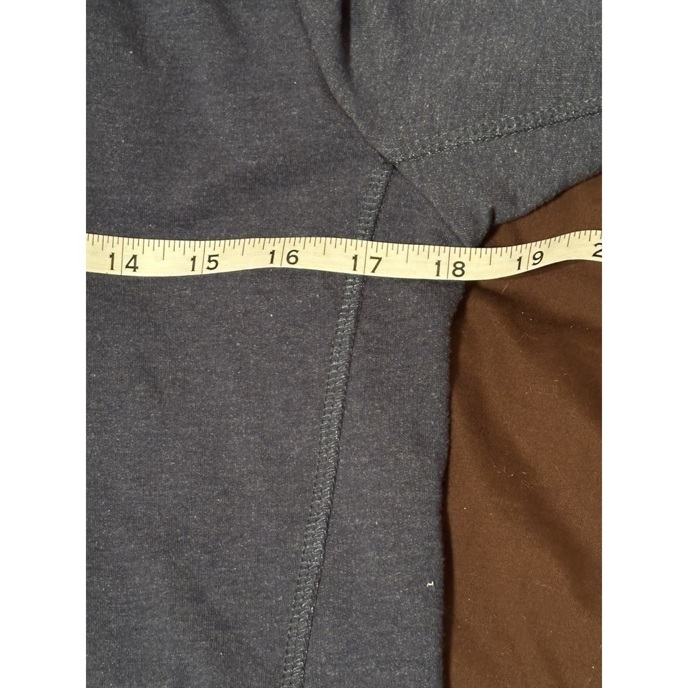 ASICS Size Small Blue Zip Hoodie Front Pockets Reflective Back Strip - Picture 4 of 4